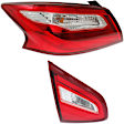 Driver Side, Inner And Outer Halogen Tail Light, With bulb(s), OE Replacement, CAPA Certified