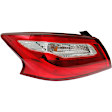 Driver Side, Inner And Outer Halogen Tail Light, With bulb(s), OE Replacement, CAPA Certified