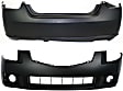 Front and Rear Primed Bumper Cover