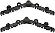 Rear, Driver and Passenger Side Bumper Brackets, Coupe