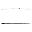 Rear, Driver and Passenger Side Bumper Trim, Chrome