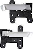 Front or Rear, Driver and Passenger Side Interior Door Handles, Chrome, Without Door Lock Hole