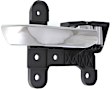 Front or Rear, Driver and Passenger Side Interior Door Handles, Chrome, Without Door Lock Hole