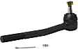 Front, Driver and Passenger Side, Outer Tie Rod Ends