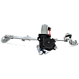 Rear, Driver and Passenger Side Power Window Regulator, With Motor