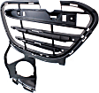Front, Driver and Passenger Side Bumper Grilles, Textured Black