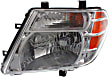 2008-2012 Nissan Pathfinder - Driver and Passenger Side Halogen Headlight, With bulb(s), OE Replacement
