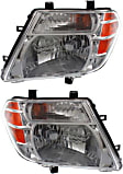 Driver and Passenger Side Halogen Headlight, With bulb(s), OE Replacement, CAPA Certified