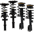 Front and Rear, Driver and Passenger Side Fully Loaded Strut, For Models With 17 in. Wheels, With 18 in. Wheels