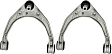 Front, Driver and Passenger Side, Upper Control Arms, With Ball Joints, With bushing