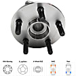 Rear, Driver and Passenger Side Wheel Hub, 5 Lugs, With Bearing, 1.8L, 4Cyl