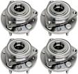 Front and Rear, Driver and Passenger Side Wheel Hub, 5 Lugs, With Bearing, 2.4L, 4Cyl