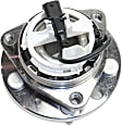 Front and Rear, Driver and Passenger Side Wheel Hub, 5 Lugs, With Bearing, With Sensor