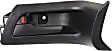Front, Driver and Passenger Side Interior Door Handles, Black, With door lock button