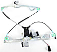 Front, Driver and Passenger Side Power Window Regulator, With Motor