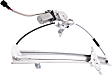 Front, Driver and Passenger Side Power Window Regulators, with Motors, with 2-Pin Connector