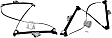Front, Driver and Passenger Side Power Window Regulator, Without Motor