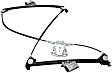 Front, Driver and Passenger Side Power Window Regulator, Without Motor