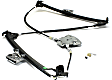 Front, Driver and Passenger Side Power Window Regulator, Without Motor