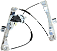Front and Rear, Driver and Passenger Side Power Window Regulator, With Motor