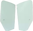 Front, Driver and Passenger Side Door Glasses, Green Tint, Replaces NAGS No. DD12365 GTYN, DD12366 GTYN