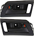 Rear, Driver and Passenger Side Black Interior Door Handle, Sedan