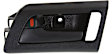Rear, Driver and Passenger Side Black Interior Door Handle, Sedan