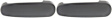 Rear, Driver and Passenger Side Interior Door Handles, Textured Black, Without Door Lock Hole