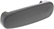 Rear, Driver and Passenger Side Interior Door Handles, Textured Black, Without Door Lock Hole