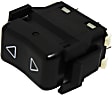Front, Driver and Passenger Side Window Switches, Black, 1-Button