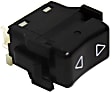 Front, Driver and Passenger Side Window Switches, Black, 1-Button