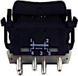 Front, Driver and Passenger Side Window Switches, Black, 1-Button