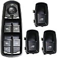 Front and Rear, Driver and Passenger Side Window Switches, Black