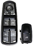 Front, Driver and Passenger Side Window Switches, Black