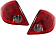 Driver and Passenger Side Halogen Tail Light, With bulb(s), OE Replacement