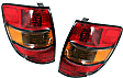 Driver and Passenger Side Halogen Tail Light, With bulb(s), OE Replacement