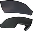 Rear, Driver and Passenger Side Bumper End, Textured Plastic