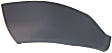 Rear, Driver and Passenger Side Bumper End, Textured Plastic