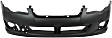 Sedan Front and Rear Primed Bumper Cover
