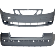Front and Rear Primed Bumper Cover