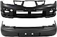 Sedan Front and Rear Primed Bumper Cover