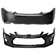 Front and Rear Front-Primed/Rear, Upper-Primed, Lower-Textured Bumper Cover