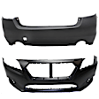 Front and Rear Primed Bumper Cover CAPA Certified