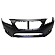 Front and Rear Primed Bumper Cover CAPA Certified