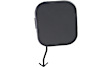 Front, Driver and Passenger Side Tow Eye Covers, Black