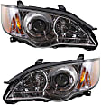 2008-2009 Subaru Legacy - Driver and Passenger Side Halogen Headlight, With bulb(s), OE Replacement