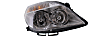 2007 Saturn Aura - Driver and Passenger Side Halogen Headlight, With bulb(s), Production Date Up To April 11 2007, OE Replacement