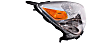 2007 Saturn Aura - Driver and Passenger Side Halogen Headlight, With bulb(s), Production Date Up To April 11 2007, OE Replacement