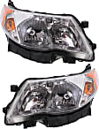 2010 Subaru Forester - Driver and Passenger Side Halogen Headlight, With bulb(s), OE Replacement, CAPA Certified