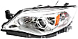 Driver and Passenger Side Headlights, with Bulbs, Halogen, Hatchback/Sedan, with wiring harness